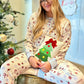 PJ Salvage Candy Cane Ski Jammie Set