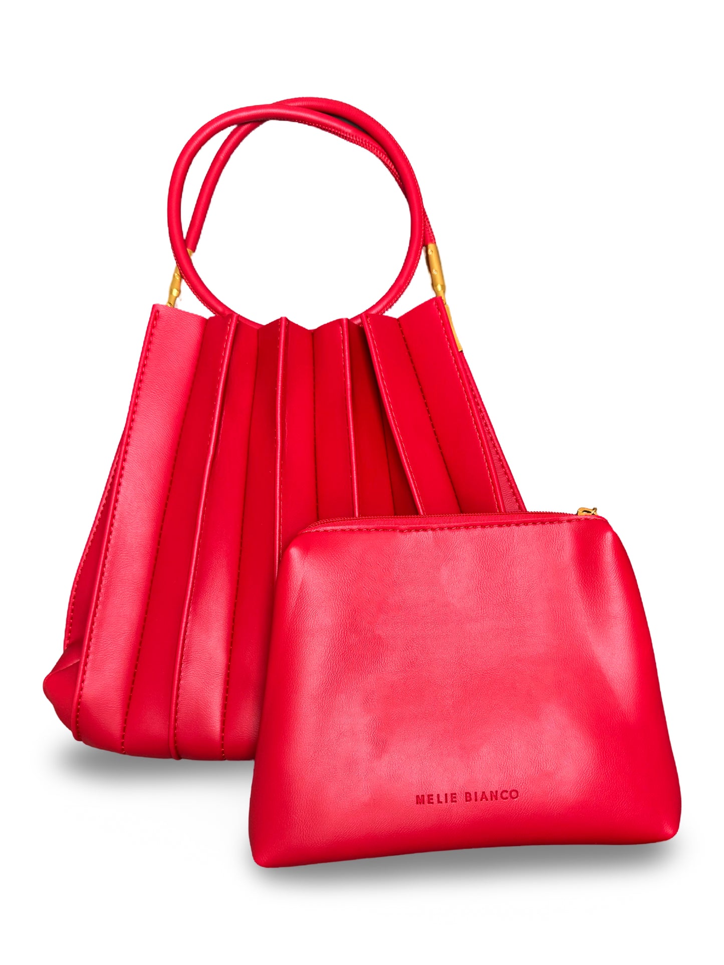 Scallop Shoulder Bag - Red